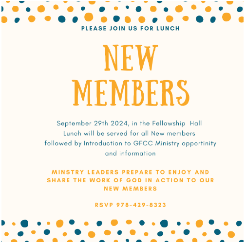 New Members Meeting Flyer