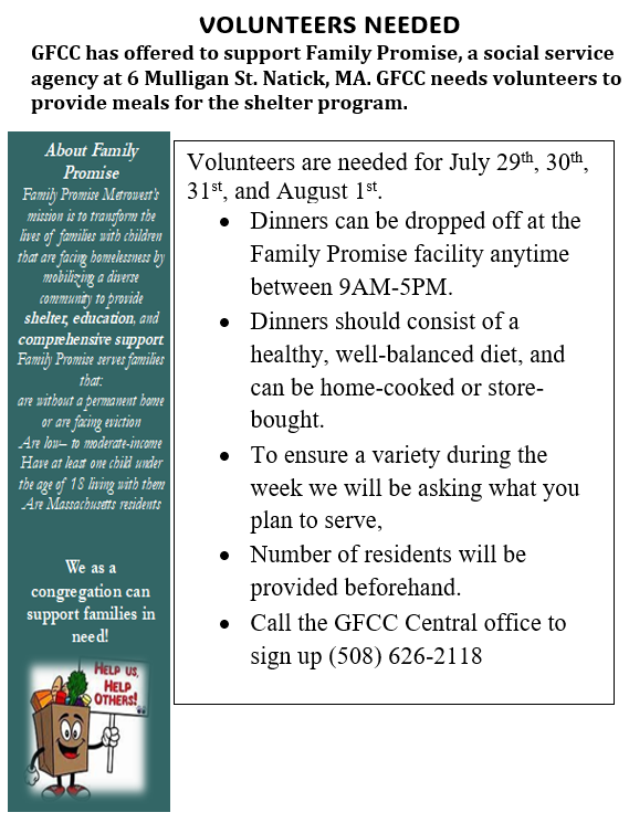 Family Promise Volunteering Event