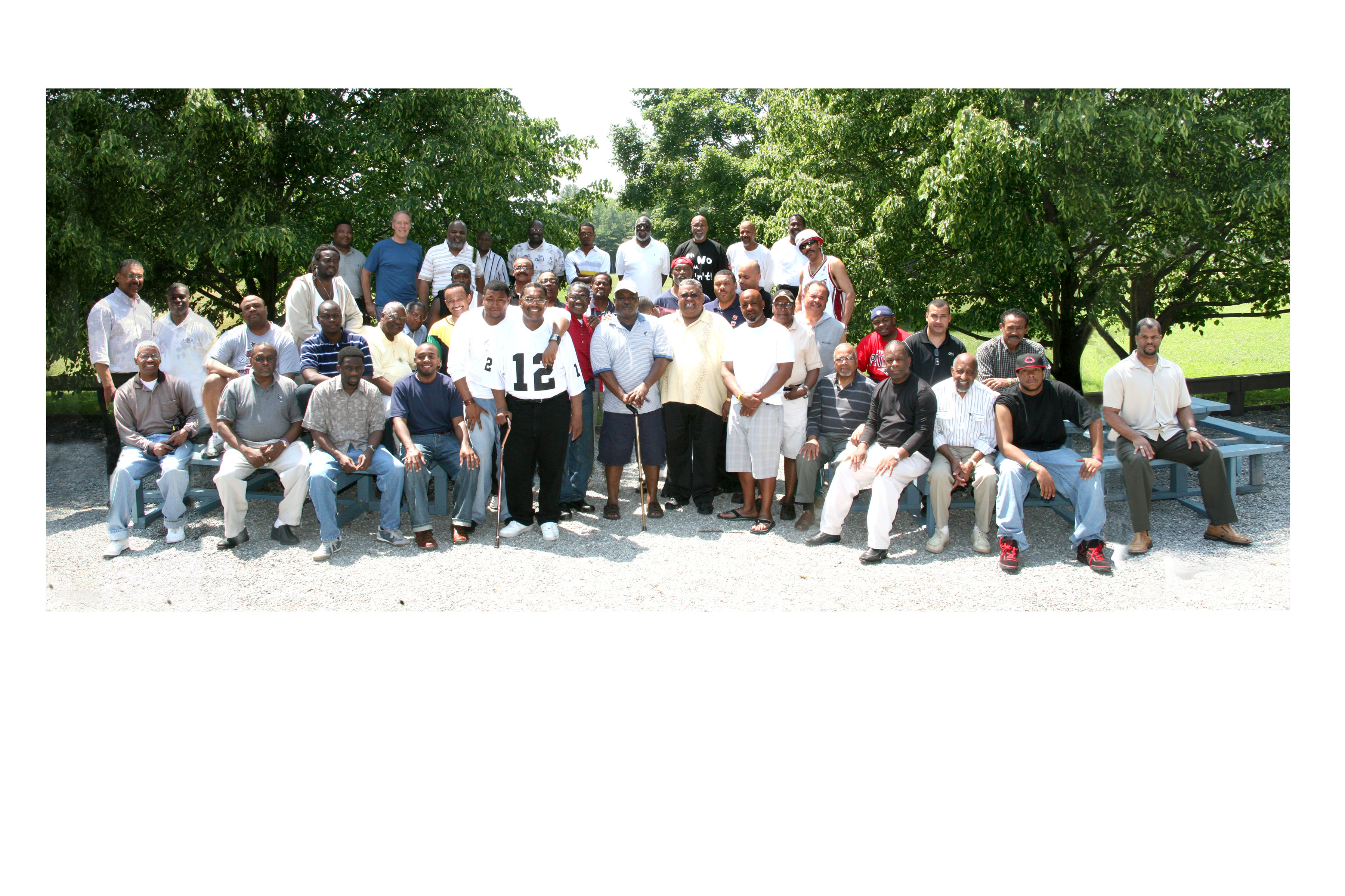 Men gathered at the 2008 MCF Retreat